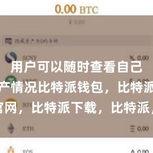 用户可以随时查看自己的数字资产情况比特派钱包，比特派官网，比特派下载，比特派，比特派比特币