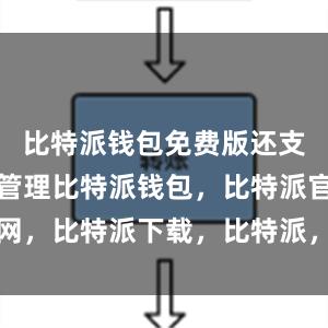 比特派钱包免费版还支持多币种管理比特派钱包，比特派官网，比特派下载，比特派，比特派比特币